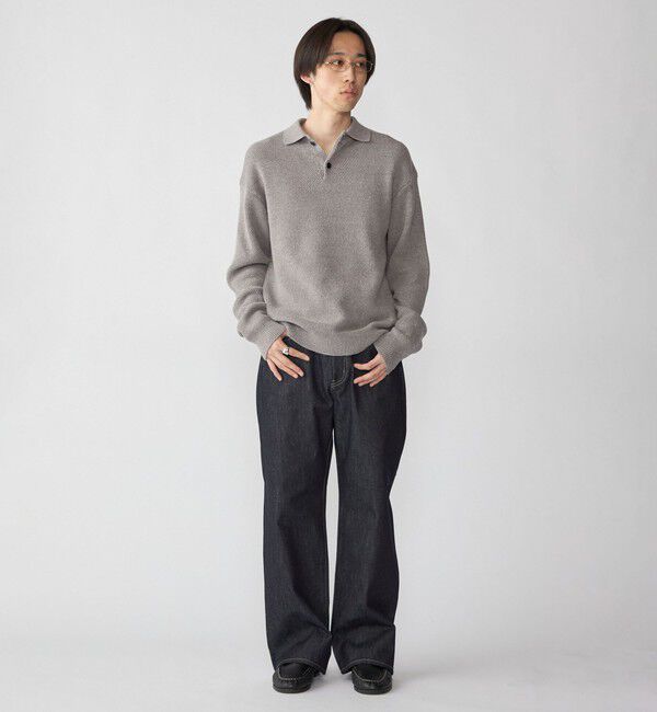 SHIPS「City Ambient Products: ソフト ヤーン カルゼ ニットポロ」|ニット・セーター|