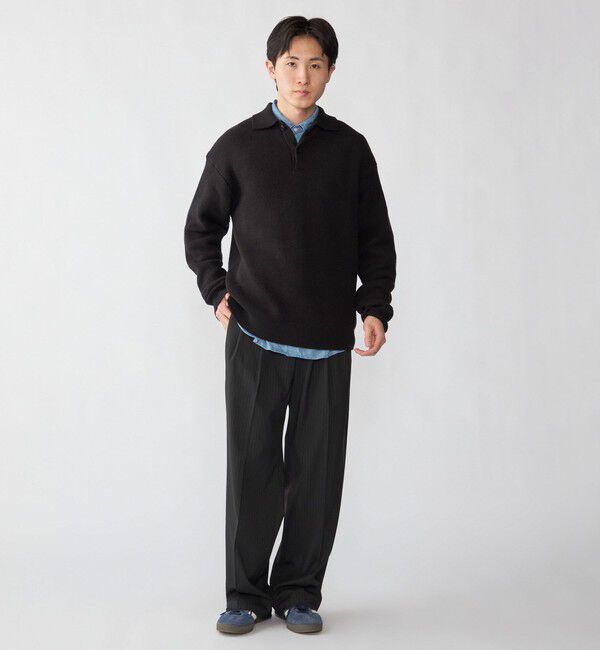 SHIPS「City Ambient Products: ソフト ヤーン カルゼ ニットポロ」|ニット・セーター|