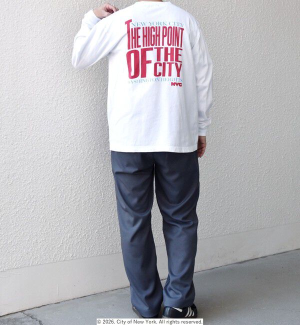 SHIPS any「GOOD ROCK SPEED: NYC グラフィック プリント Tシャツ(ロンT)◇」|Tシャツ・カットソー|