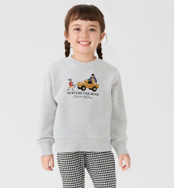 SHIPS Colors 「SHIPS Colors:100～140cm / 〈洗濯機可能〉エンブロイダリー スウェット」|スウェット・ジャージ|ホワイト