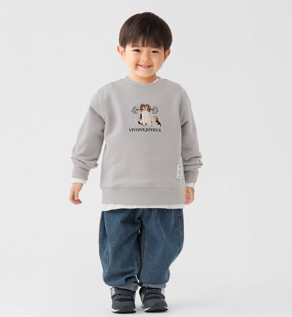 SHIPS Colors 「SHIPS Colors:100～140cm / 〈洗濯機可能〉エンブロイダリー スウェット」|スウェット・ジャージ|