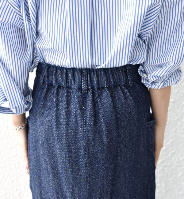 SHIPS for women「〈手洗い可能〉ルーズ デニム サイド ポケット スカート」|スカート|