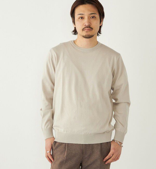 SHIPS Colors 「SHIPS Colors:〈洗濯機可能〉14ゲージ 天竺 クルーネック ニット」|ニット・セーター|