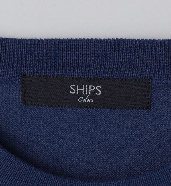 SHIPS Colors 「SHIPS Colors:〈洗濯機可能〉14ゲージ 天竺 クルーネック ニット」|ニット・セーター|