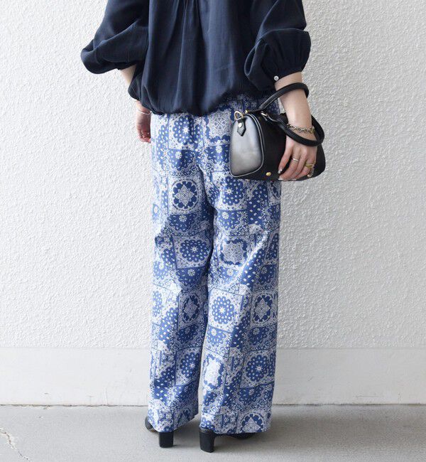 SHIPS any「SHIPS any:〈洗濯機可能〉バンダナ プリント イージー ワイド パンツ」|その他|