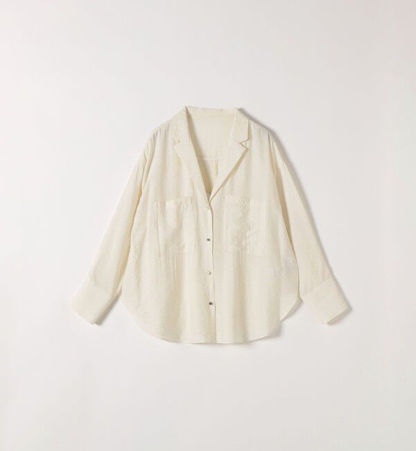 SHIPS any「《追加予約》SHIPS any:〈手洗い可能〉オープン カラー ポケット シャツ」|シャツ・ブラウス|
