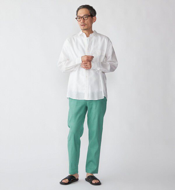 SHIPS「SHIPS: リネン オーバー レギュラーカラー シャツ」|シャツ・ブラウス|