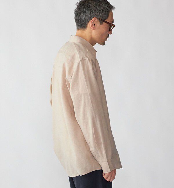 SHIPS「SHIPS: リネン オーバー レギュラーカラー シャツ」|シャツ・ブラウス|
