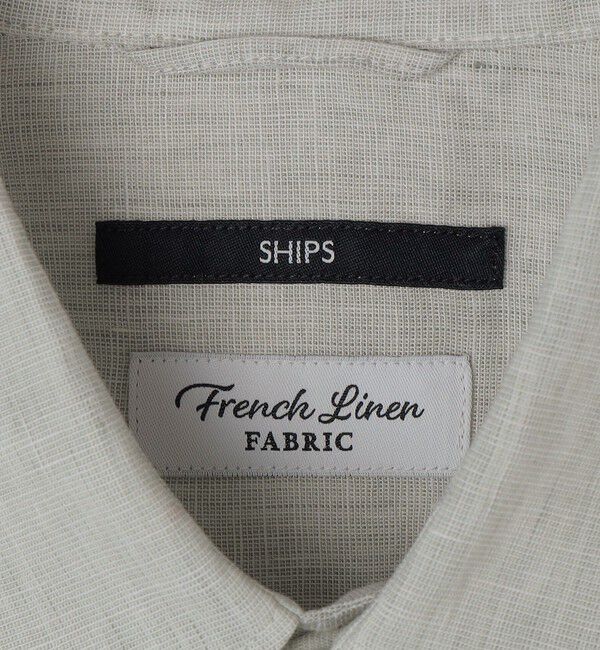 SHIPS「SHIPS: リネン オーバー レギュラーカラー シャツ」|シャツ・ブラウス|
