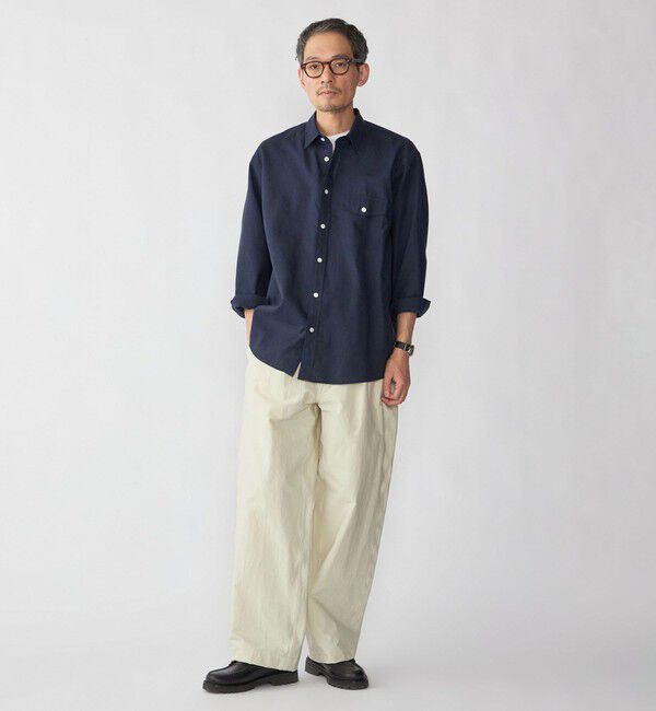 SHIPS「SHIPS: リネン オーバー レギュラーカラー シャツ」|シャツ・ブラウス|