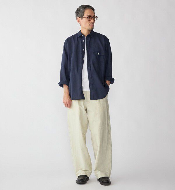 SHIPS「SHIPS: リネン オーバー レギュラーカラー シャツ」|シャツ・ブラウス|