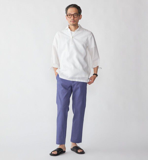 SHIPS「SHIPS: リネン 7スリーブ カプリシャツ」|シャツ・ブラウス|