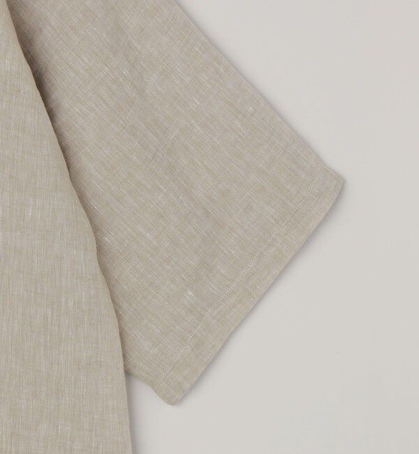 SHIPS any「SHIPS any:〈洗濯機可能〉ピュアリネン バンド スキッパー ハーフスリーブ プルオーバー シャツ 26SS◆」|シャツ・ブラウス|