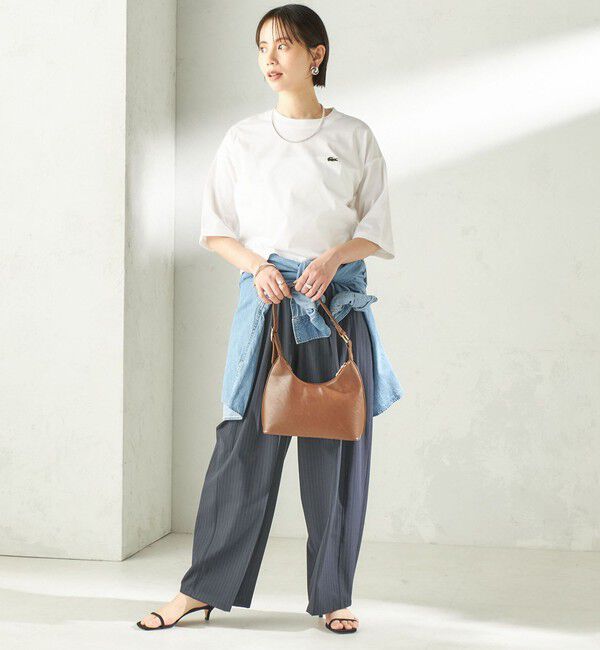 SHIPS for women「《予約》【SHIPS別注】LACOSTE:〈手洗い可能〉五分袖 TEE」|Tシャツ・カットソー|