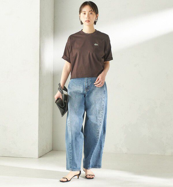 SHIPS for women「《予約》【SHIPS別注】LACOSTE:〈手洗い可能〉五分袖 TEE」|Tシャツ・カットソー|