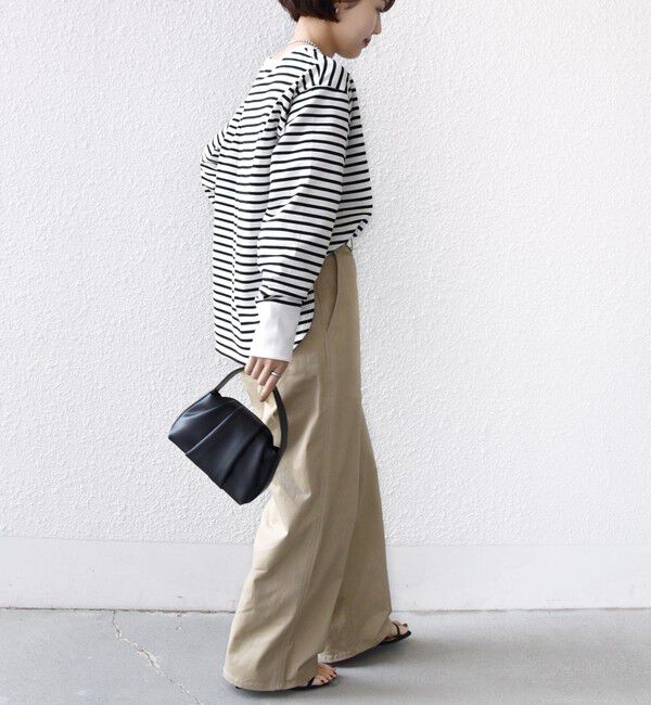 SHIPS for women「〈接触冷感 / UVカット / 手洗い可能〉ロング リブ ラウンド ヘム プルオーバー」|Tシャツ・カットソー|