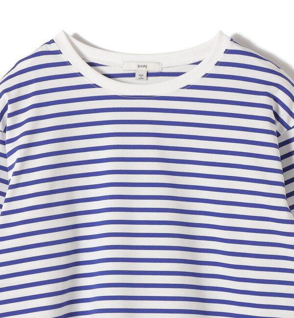 SHIPS for women「〈接触冷感 / UVカット / 手洗い可能〉ロング リブ ラウンド ヘム プルオーバー」|Tシャツ・カットソー|