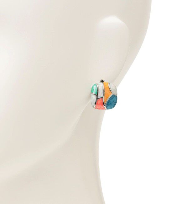 SHIPS any「SHIPS any: マルチ カラー スクエア ピアス」|ピアス|