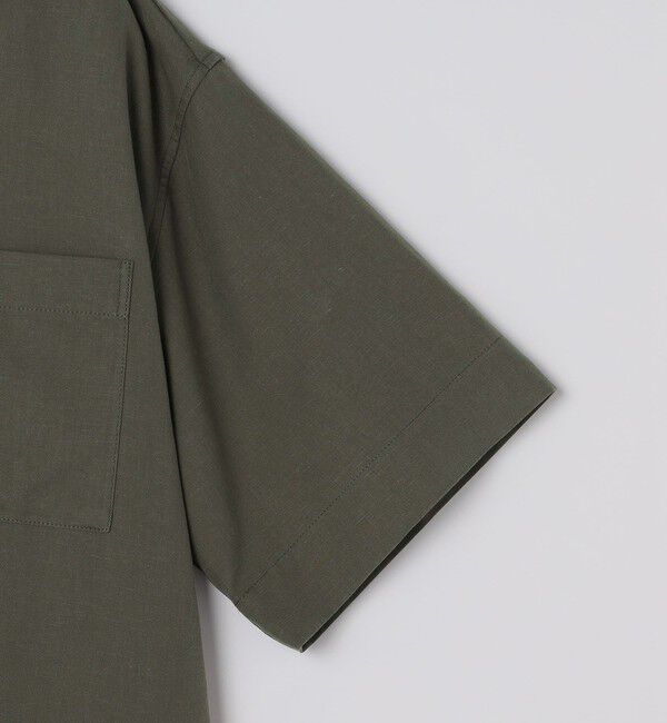 SHIPS「City Ambient Products: オープンカラー コットン リネン ショートスリーブ シャツ」|シャツ・ブラウス|