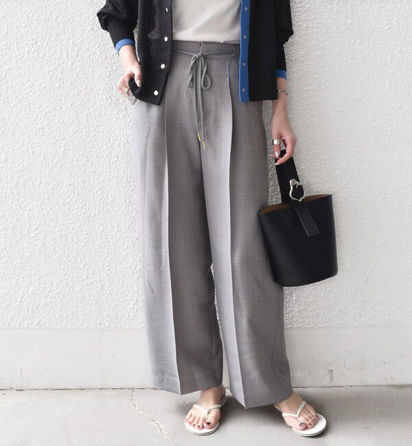 SHIPS Colors 「《予約》SHIPS Colors:〈洗濯機可能〉リネン ライク イージー パンツ◆」|スラックス|