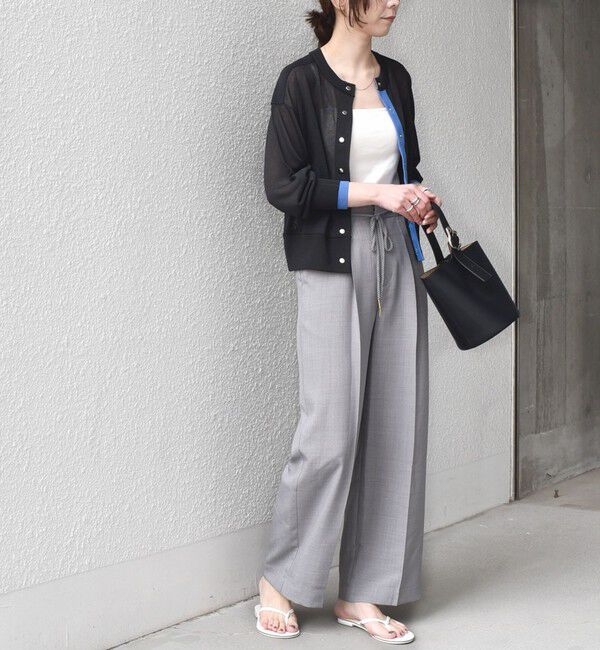 SHIPS Colors 「《予約》SHIPS Colors:〈洗濯機可能〉リネン ライク イージー パンツ◆」|スラックス|