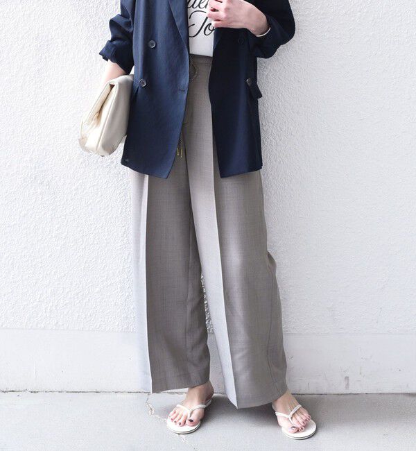 SHIPS Colors 「《予約》SHIPS Colors:〈洗濯機可能〉リネン ライク イージー パンツ◆」|スラックス|