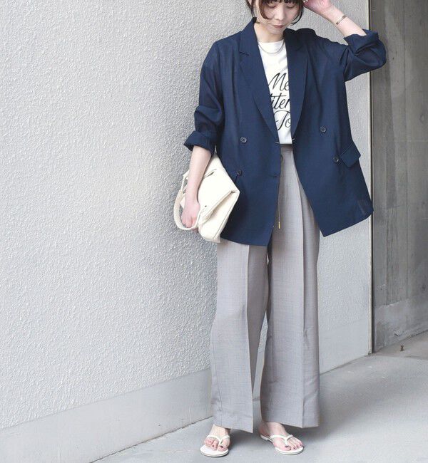 SHIPS Colors 「《予約》SHIPS Colors:〈洗濯機可能〉リネン ライク イージー パンツ◆」|スラックス|