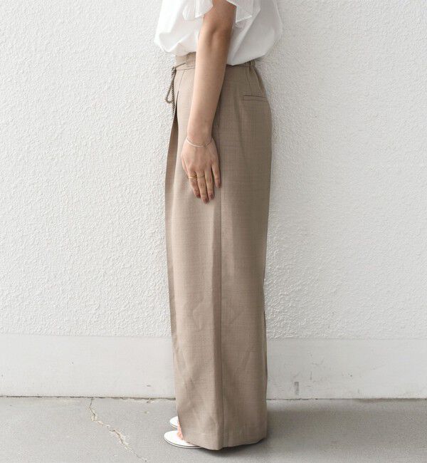 SHIPS Colors 「《予約》SHIPS Colors:〈洗濯機可能〉リネン ライク イージー パンツ◆」|スラックス|