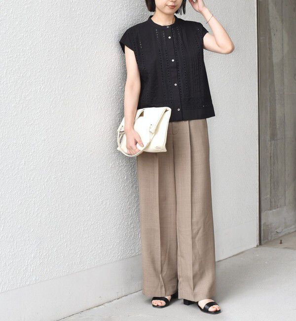 SHIPS Colors 「《予約》SHIPS Colors:〈洗濯機可能〉リネン ライク イージー パンツ◆」|スラックス|