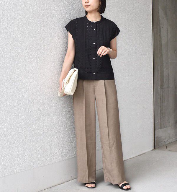 SHIPS Colors 「《予約》SHIPS Colors:〈洗濯機可能〉リネン ライク イージー パンツ◆」|スラックス|