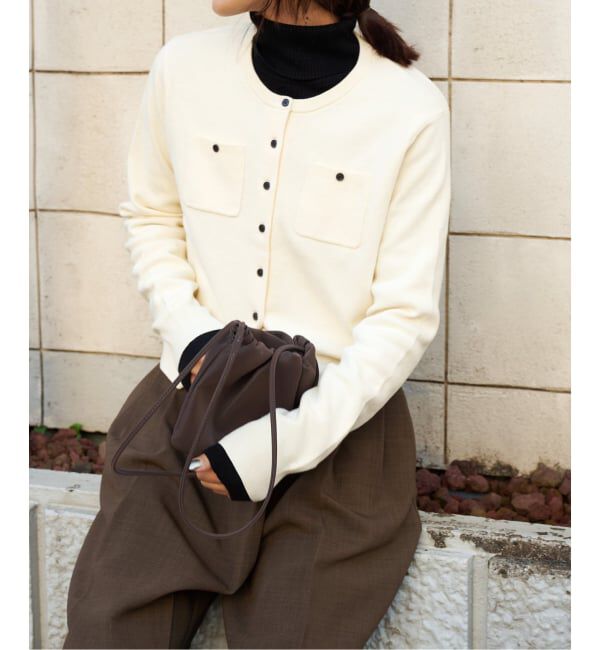 OUTDOOR PRODUCTS Usual Things「コットンスムースポケットコンパクトカーディガン」|カーディガン|