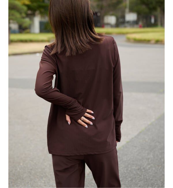 OUTDOOR PRODUCTS Usual Things「≪予約≫ACTIVE WEAR テレコクルーネックスナップカーディガン」|カーディガン|