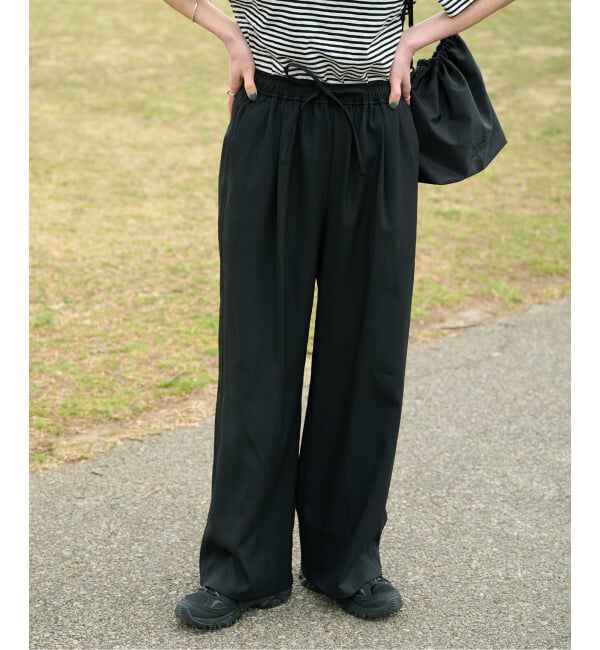 OUTDOOR PRODUCTS Usual Things「≪予約≫リネンライクイージーパンツ」|スラックス|