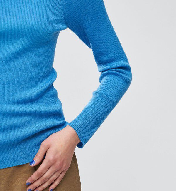 DES PRES「ウーステッドウールリブ ハイネックプルオーバー」|ニット・セーター|