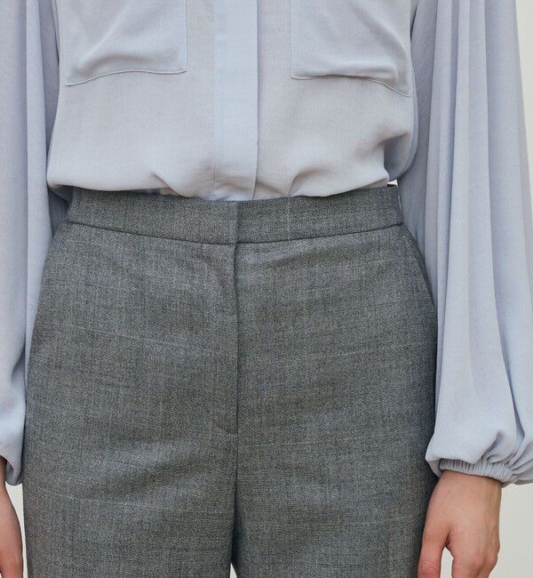 DES PRES「フランネルウールストレッチ セミワイドパンツ」|スラックス|