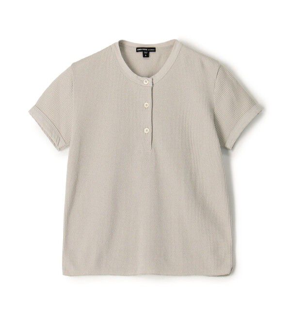 JAMES PERSE「コットンリネンワッフル ヘンリーネックプルオーバー WCLW3146」|Tシャツ・カットソー|15 グレー