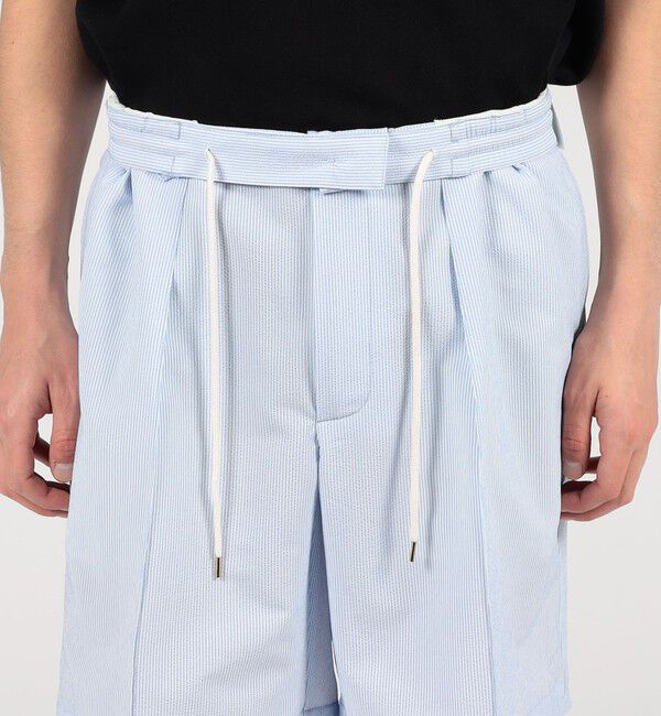 TOMORROWLAND BUYING WEAR「Tangent NEVILL SHORTS ポリエステル シアサッカー 2プリーツイージーショーツ」|その他|