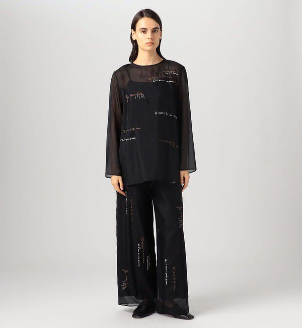 DES PRES「メッセージエンブロイダリー ドローストリングパンツ」|その他|