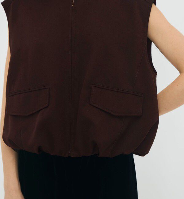 CABaN「ウールギャバジン バルーンジレ」|ベスト・ジレ|