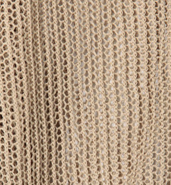 GALERIE VIE「オープンワークコットン ジップアップカーディガン」|カーディガン|