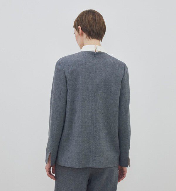 DES PRES「ウールジョーゼット プルオーバーブラウス」|シャツ・ブラウス|