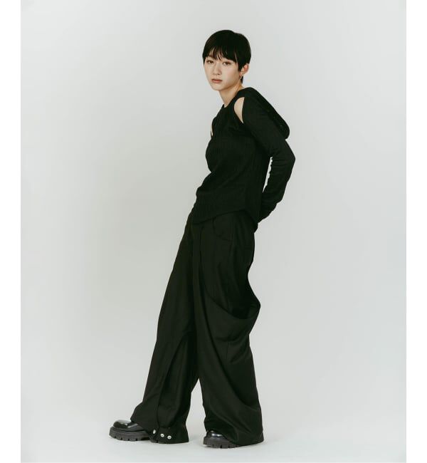 JOINT WORKS「Knuth Marf/クヌースマーフ hooded jacquard top」|Tシャツ・カットソー|