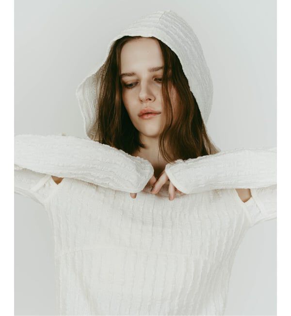 JOINT WORKS「Knuth Marf/クヌースマーフ hooded jacquard top」|Tシャツ・カットソー|