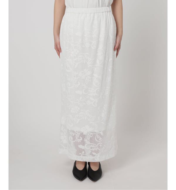 SLOBE IENA「《シリーズあり/予約》レースカットスカート」|スカート|