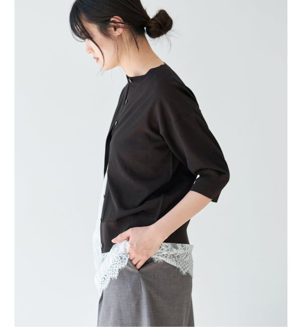 IENA「《新色あり/追加5予約》LEVITAクルーカーディガン」|カーディガン|