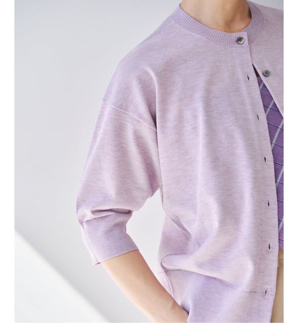 IENA「《新色あり/追加5予約》LEVITAクルーカーディガン」|カーディガン|