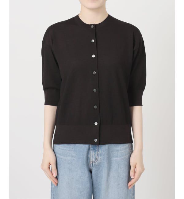 IENA「《新色あり/追加5予約》LEVITAクルーカーディガン」|カーディガン|