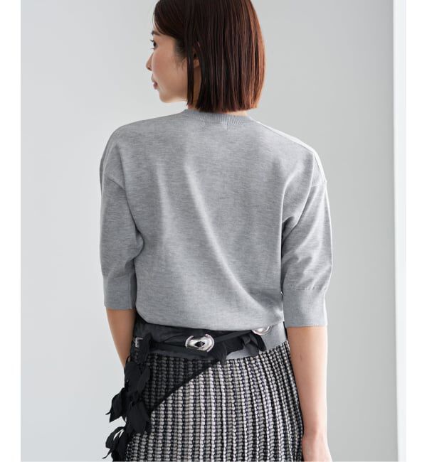 IENA「《新色あり/追加5予約》LEVITAクルーカーディガン」|カーディガン|