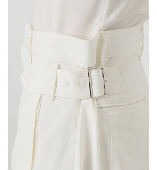 IENA LA BOUCLE「NEPLA. ネプラ サイドWベルトカーブパンツ IS02A-6S」|デニム|