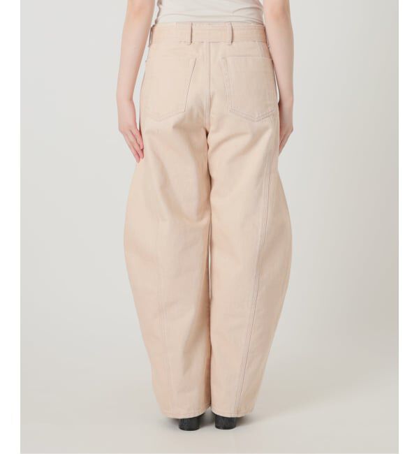 IENA LA BOUCLE「NEPLA. ネプラ カーブベルトパンツ WOCBT-6S」|デニム|